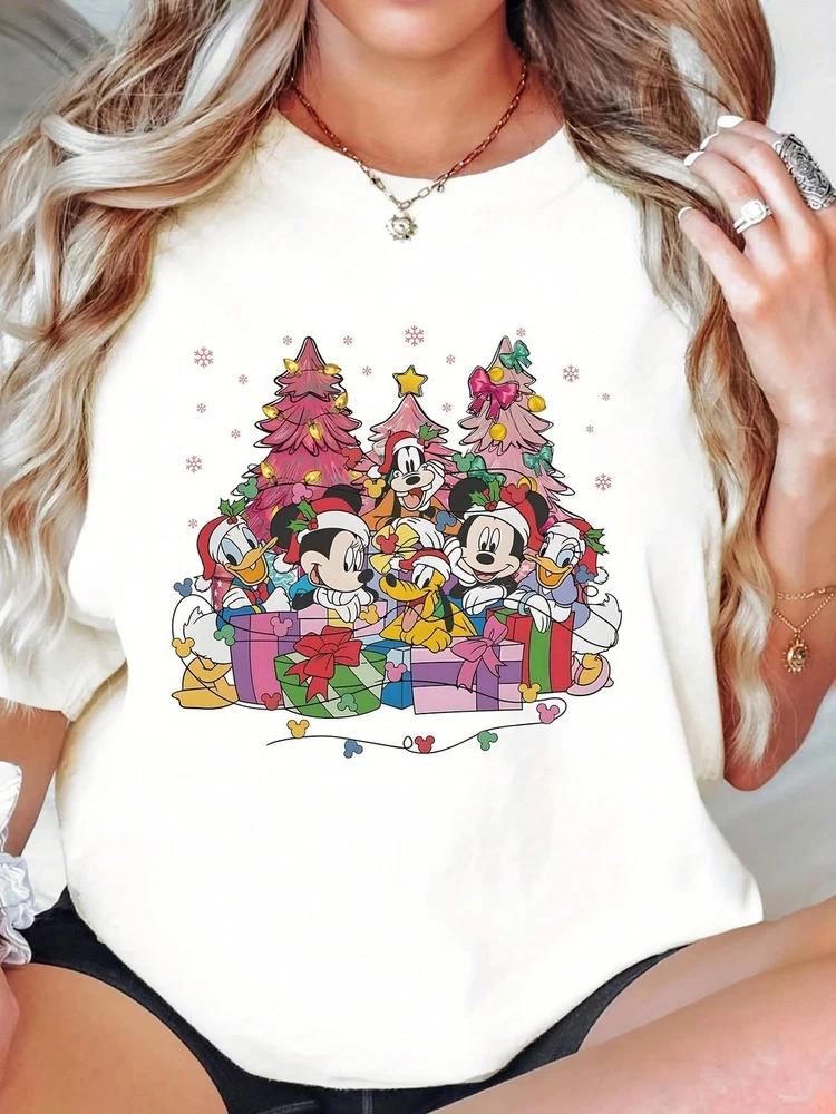 Christmas Mickey Minnie Mouse TShirt Unisex 3 S