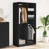 Wardrobe Black 100x50x200 Cm Particleboard