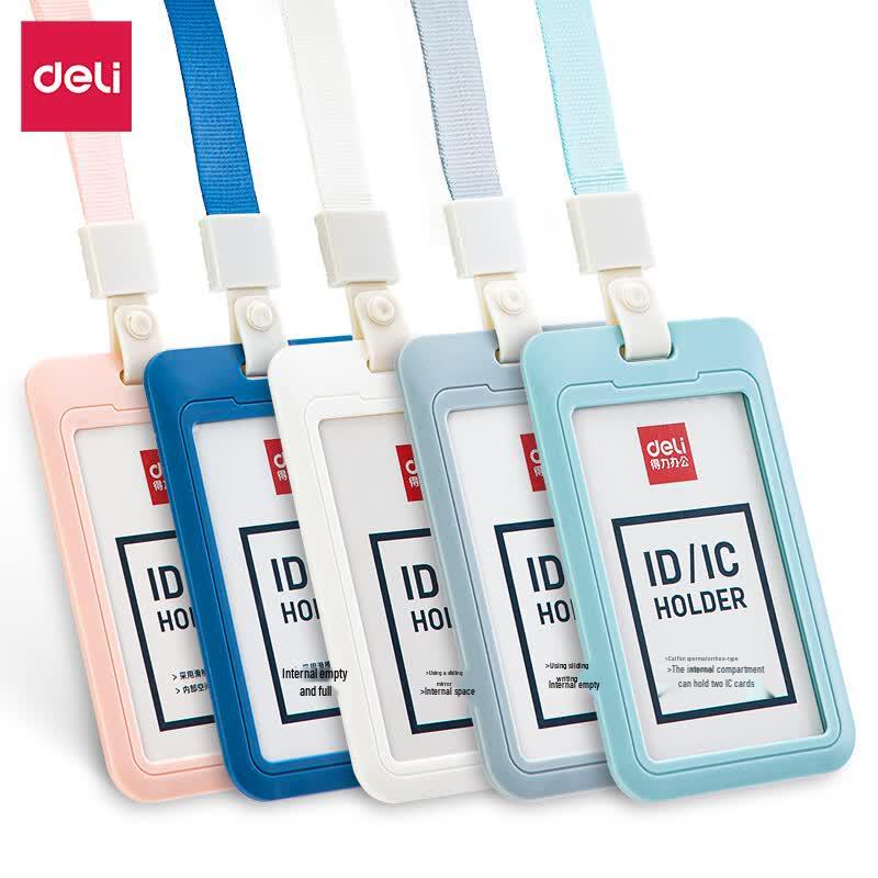 Deli 64821 Ask the Heavens Series ABS Vertical ID Card Holder