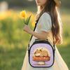 Capybara Lunch Box for School Small Kawaii Insulated Lunch Bag with Removable Strap Thermal Cooler Bento Bag Leakproof Girls Lunchbox for Kids 6-8