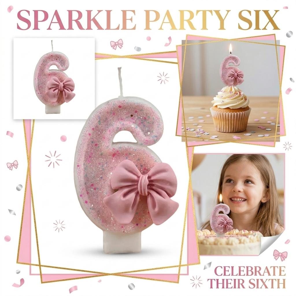 Fashion Cartoon Creative Birthday Candles Party Digital Candles