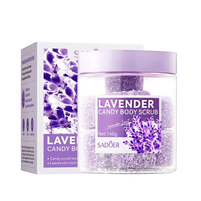 SADOER Rose Lavendel Avocado Körperpeeling Cremes Feuchtigkeitsspendend Exfolierend Gesicht Rücken Körper Peeling Gesichtspeeling Creme Hautpflege
