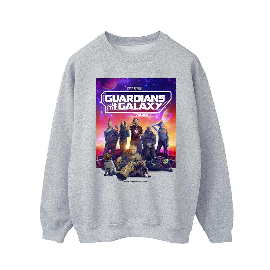 Guardians Of The Galaxy Band 3 Herren Filmplakat Sweatshirt