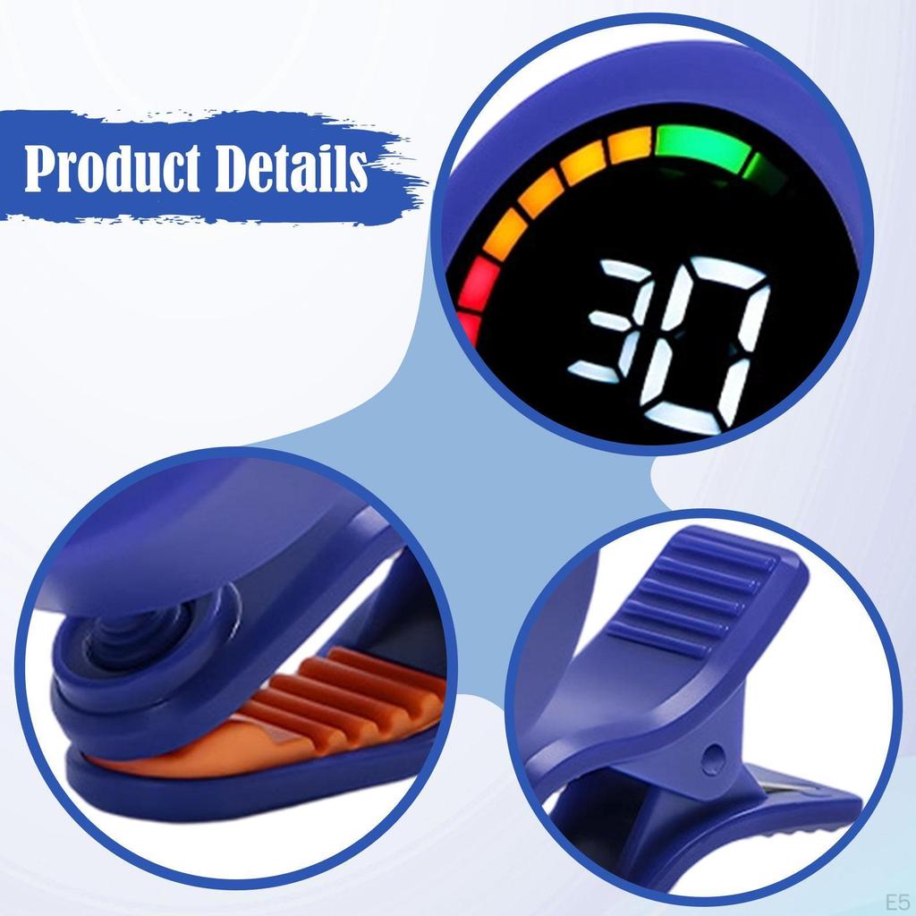 Guitar Tuner Clip On Easy To Use Versatile Display Quick & Accurate Tuning Banjo Beginners