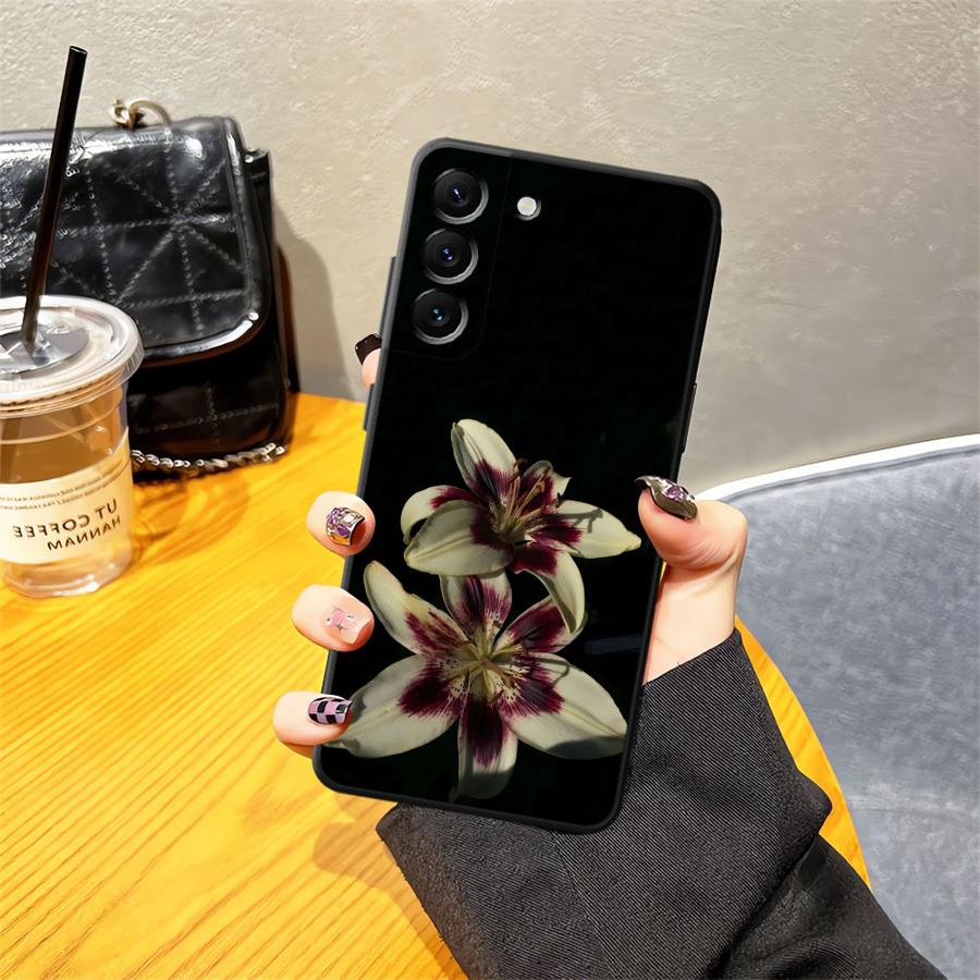 Lily Orchid Flower Print Funda Phone Cover Case for Samsung Galaxy A50 A15 A05 A17 A12 A04 A13 A20 A16 A40 A06 A70