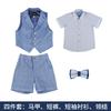 vest suit summer new short-sleeved performance suit three-piece children's speech baby year-old flower girl dress