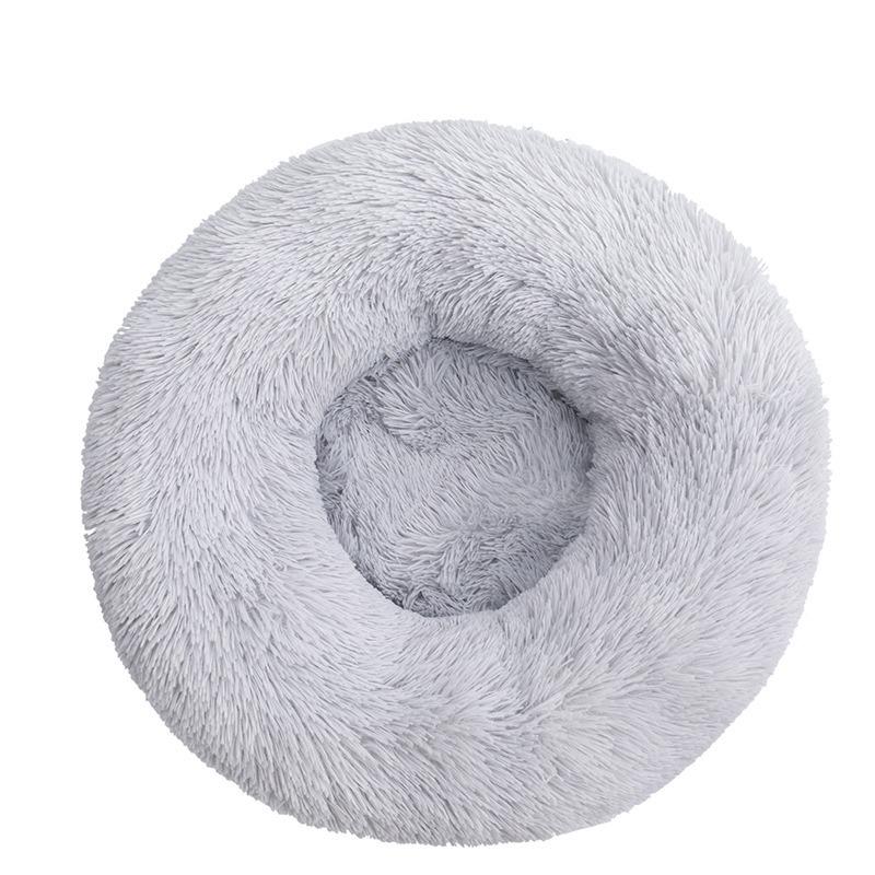 Super Soft Long Plush Pet Furniture Dogs House Cat's Beds Plush Pet Bed Round Mat for Small Medium Pet Accessories