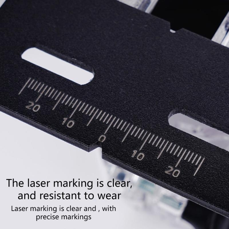 2 in 1 Slotting Assistant Positioner Limiter Set Accuracy Marking Adjustable Fence Limiter for Cabinet Assembly