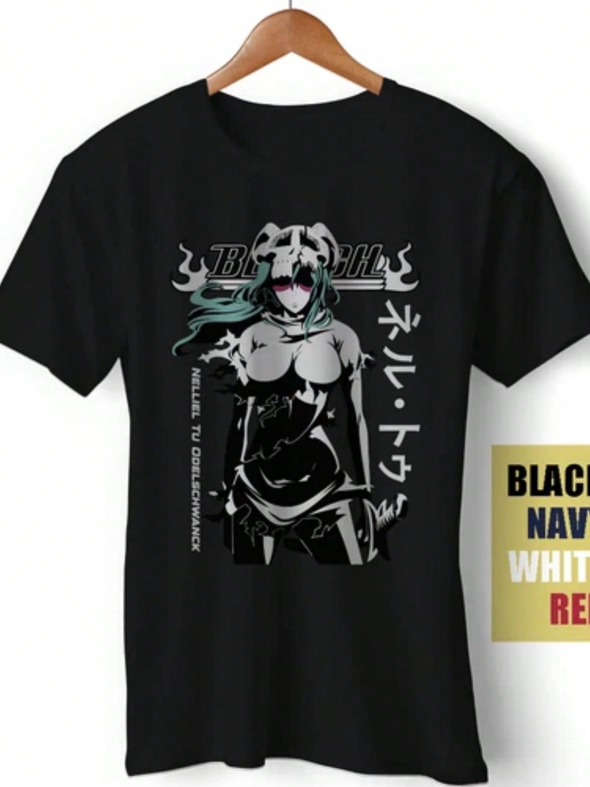 Nelliel Nel Tu Arrancar Bleach Anime Manga Kenpachi Ichigo Funny Gift T-Shirt S чёрный