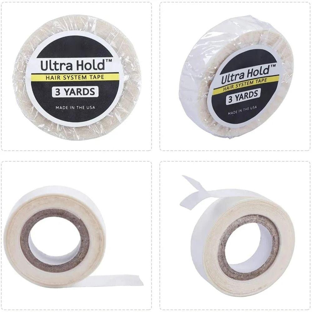 1Roll Double-Sided Wig Tape Waterproof Strong Adhesive Lace Front Glue Ultra Hold 8/10/12.7/20/25mm Hair System Tape