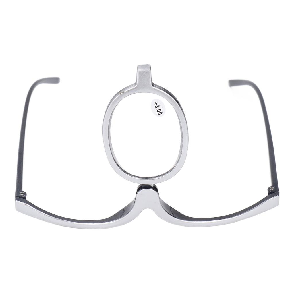 Magnifying Makeup Glasses Folding Single Lens Eye Makeup Glasses for Women Grandmother +3.00