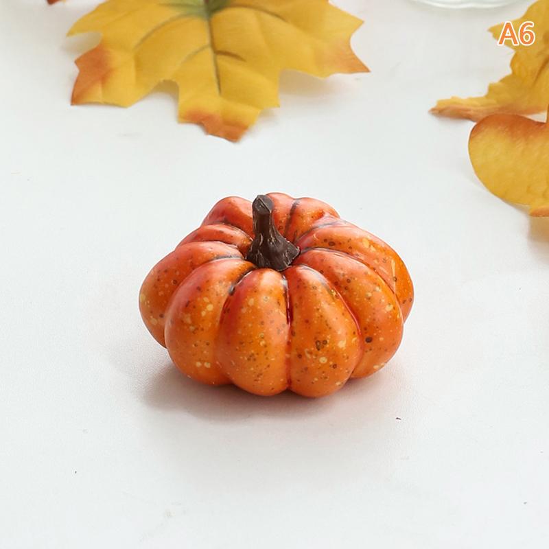 Mini Artificial Halloween Pumpkin Decor Simulation Vegetable Diy Craft Halloween Home Party Decoration Props Farmhouse Harvest