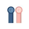 FGHJ Urallife Rechargeable Portable Bladeless Fan Handheld Mini Cooler No Leaf Handy Fan With 3 Fan Speed Level Adjustable Fan