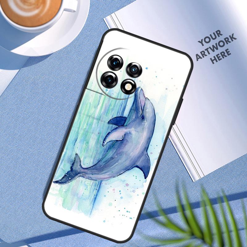 Ocean Dolphin Case For OnePlus Nord CE 5 3 4 Lite N20 N30 OnePlus 15 13 12 11 8 9 10 Pro 10T 13R 13T Cover