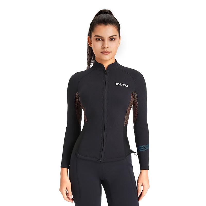 Women s 1.5MM Neoprene Long Sleeve Wetsuit Top XS