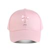 Eiffel Tower Pink Bow Embroidered Cotton Baseball Cap Baseball Cap Fashion Unisex Sunhat Womens Outdoor Sports Snapback Cap