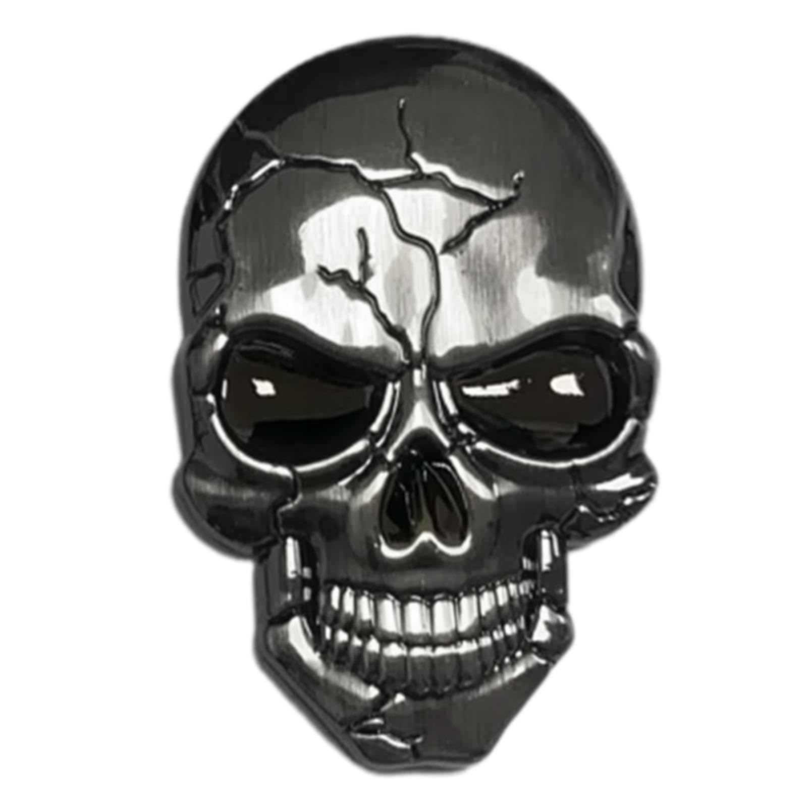 

3D Skull Decal, Skeleton Emblem Car Body Sticker, Demon Night Skull Car Sticker Sticker Please refer to the description серебряный