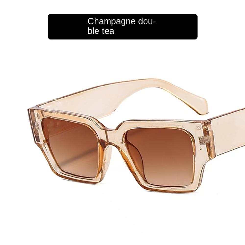 

New Oversized Square Sunglasses Women X Brand Designer Glasses Ladies Trendy Gradient Sun Glasses UV400 Eyewear Oculos De Sol As Picture