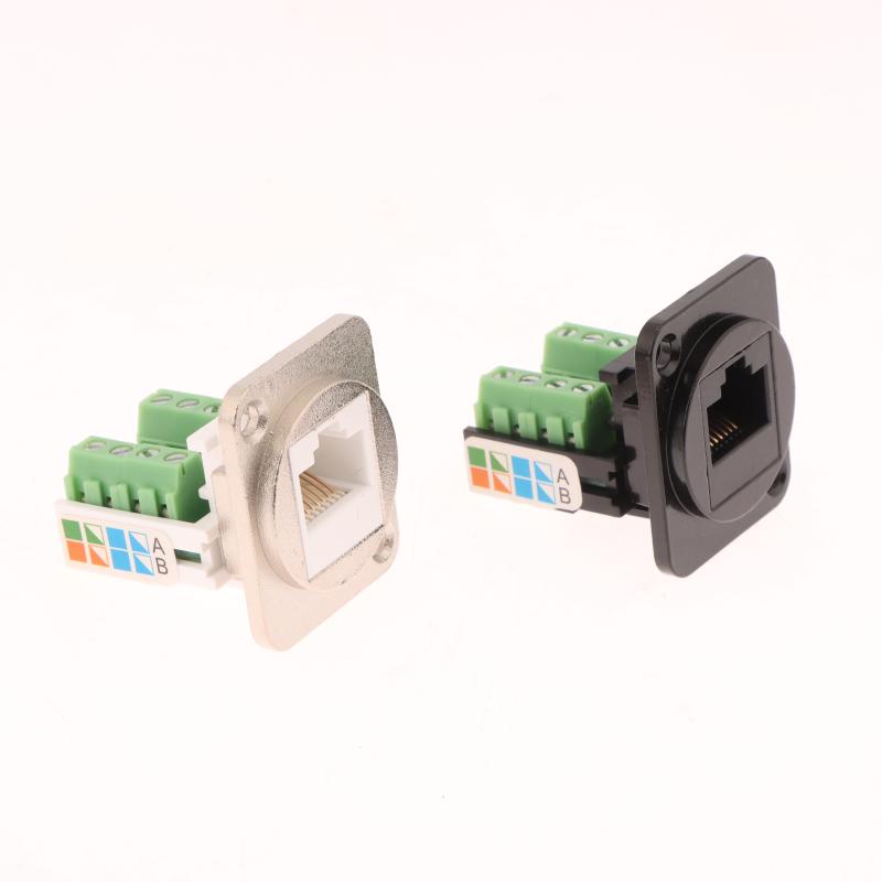 Cat5E Rj45 Network Cable Scoket Installation Module Shielded Solder-Free Network Cable Extender Cat 5 Panel Connector