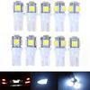 10Pcs White T10 Wedge 5-Smd 5050 5W5 Led License Plate Bulbs Indicator Light