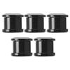 5Pcs Chainring Bolts Lightweight RustProof Easily Install Disc Screw Chainwheel for Mountain Bike Road Bicycle(Black )