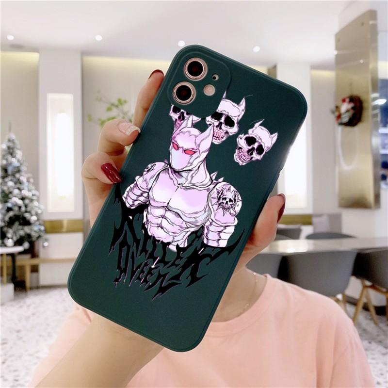 Cortoon JOJO'S BIZARRE pouzdro na telefon pro iPhone 14 11 12 13 Pro Max X XR XSMax 6 6S 7 8 Plus SE 2022 Měkký čtvercový barevný kryt telefonu