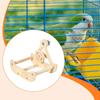 Wooden Parrot Perch Stand Play Novelty Lightweight Small Bird Chewing for Budgie