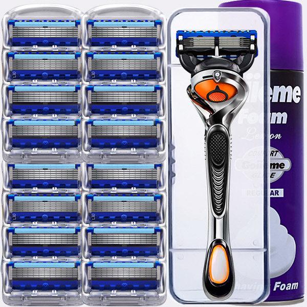 

Мужская немецкая бритва с пятью лезвиями и острой скрытой головкой для ручного бритья