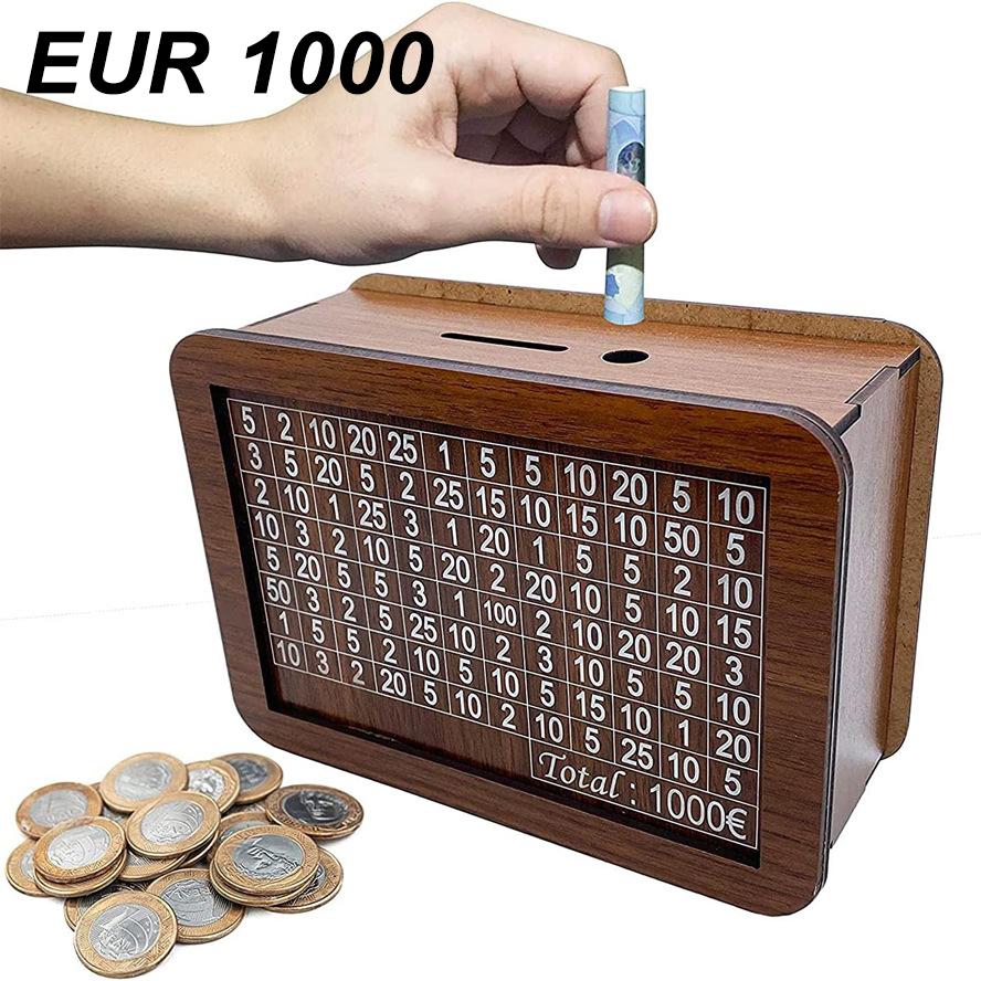 

Копилка из натурального дерева ручной работы, декоративная одноразовая копилка со счетчиком денег, копилка для детей и взрослых