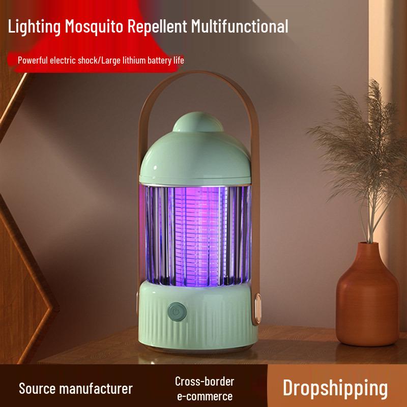 Rechargeable Outdoor Mosquito Killer Lamp with Night Light Feature