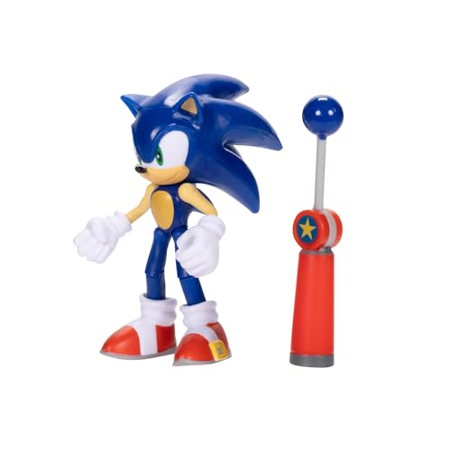 Sonic the Hedgehog 4-inch Sonic Action Figure with Blue Checkpoint Accessory, Ages 3 and Up (Officially Licensed by Sega)