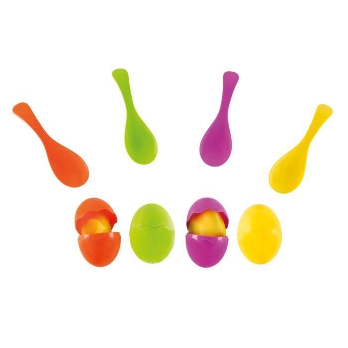 Jeu De Course D'œufs Idena Avec Sacs De Sable Et Cuillères - Pour Enfants - Multicolore