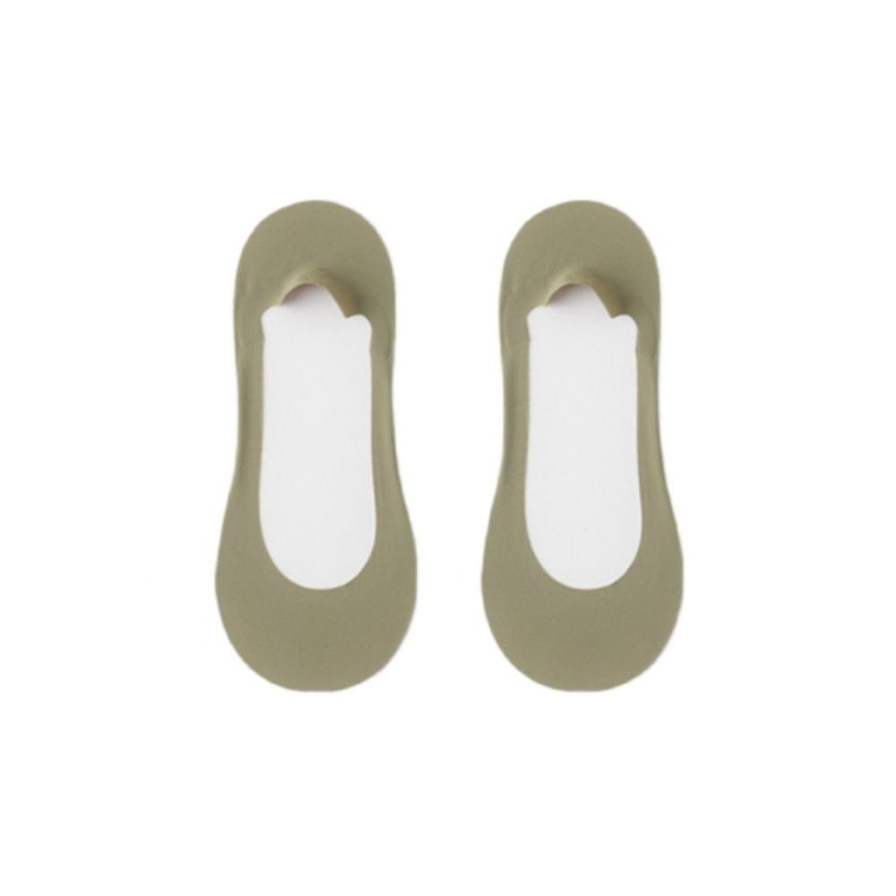 

3 пары хлопковых невидимых носков женские однотонные носки до щиколотки простые носки-лодочки с губчатой подошвой женские 3Pairs Green