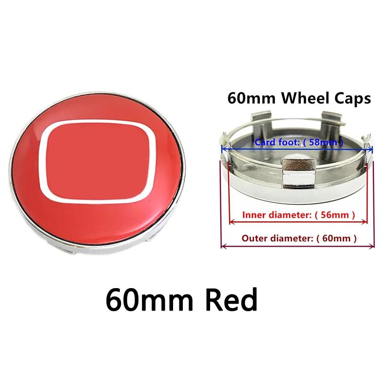 4pcs 58mm 59mm 69MM For Honda Mugen Pilot Type R Type S Insight Car Styling Wheel Center Hub Caps Cover Replacement Accessor