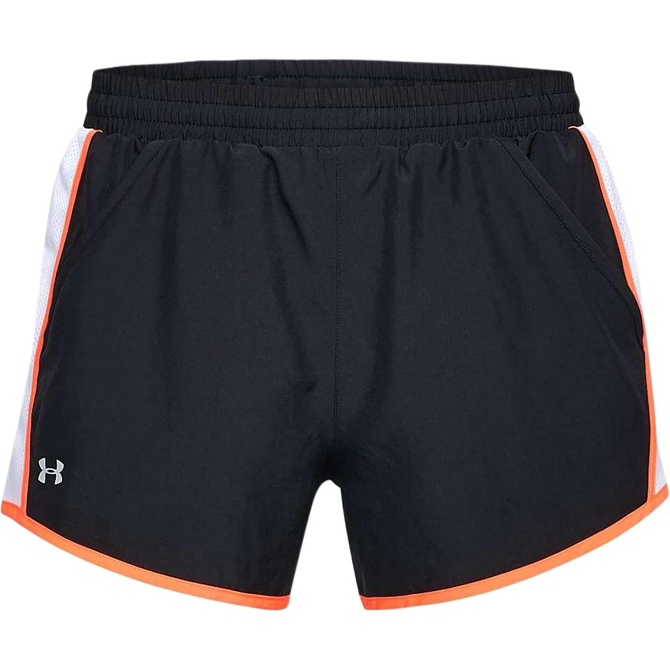 Under Armour Fly-By Color Block Athletic Relaxed Shorts Women shorts 1297125-018 XS