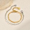 Stainless Steel Flat Cross Chain Bracelet Children'S Br-1515