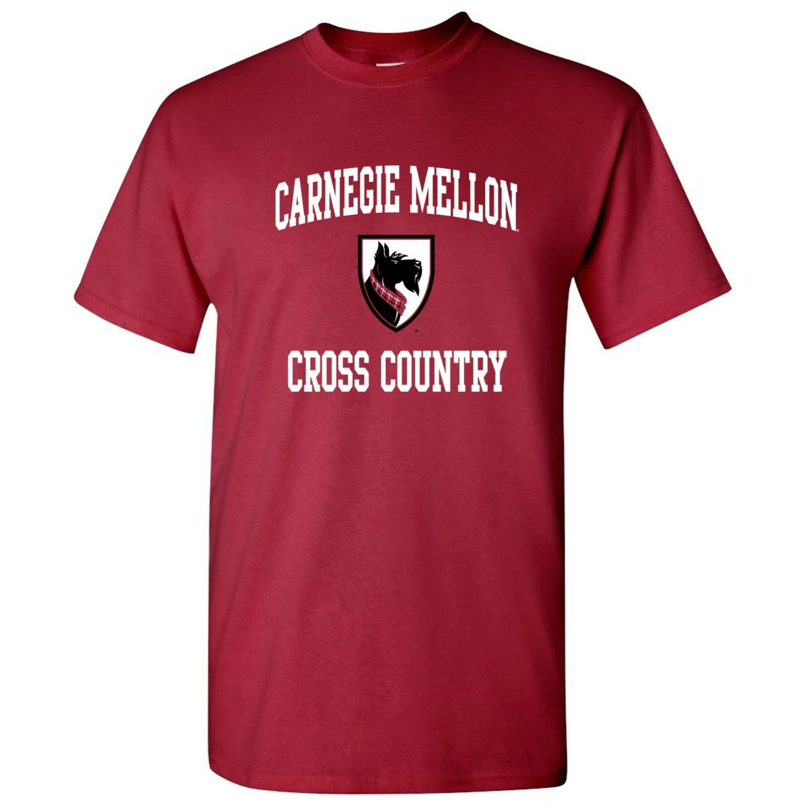 Carnegie Mellon Tartans Arch Logo Cross Country T-Shirt - Cardinal 2XL