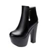 15cm Small Size 32-43 Sexy Extreme Block High Heels Shoes Women Boots Winter 2025 Thick Platform Boots Ankle Botas Model Office