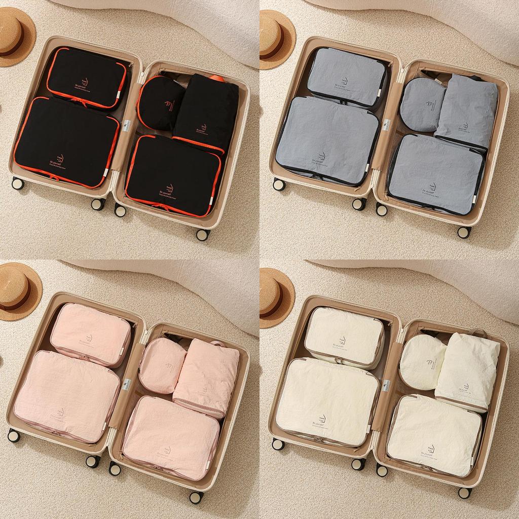 Travel Organizer Set With Nylon Material For Casual Trip And Packing Efficiency