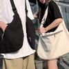 Men Waistcoat Bag Adjustable Shoulder Straps Zipper Pockets Cargo Tops Canvas Bag Vest-Style Backpack with Large Capacity