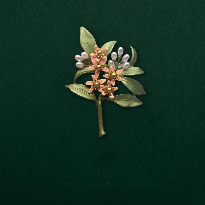 

SKEDS Vintage Berry Leaves Enamel Brooches For Women Classic Simple Design Retro Badges Pins Metal Plant Corsage Gift For Lady