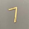 3D Self-adhesive Waterproof Plating House Number 0 To 9 Modern Gold Digits House Number Door Plate Address Outdoor Door Number