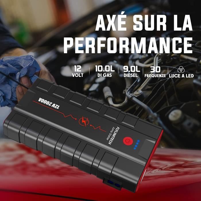 Battery Booster - FLYLINKTECH - 2000A Peak - 20000mAh - 12V - Universal