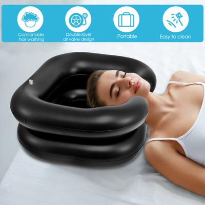 Inflatable Shampoo Basin PVC Hair Washing Tub Portable Pregnant For Women Elderly Bedridden Disabled