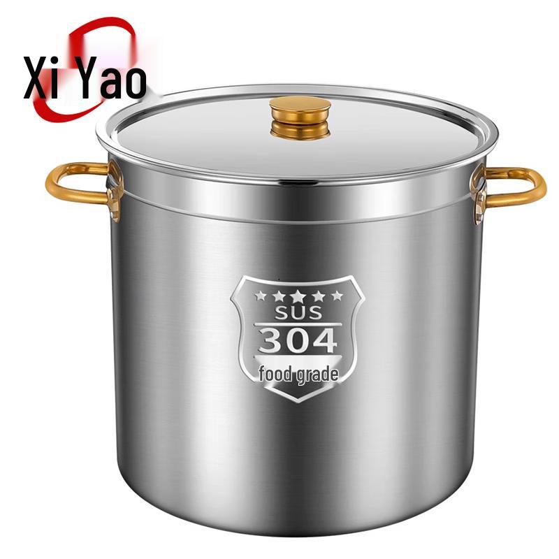 Xiyao 304 Stainless Steel Commercial Soup Pot with Lid