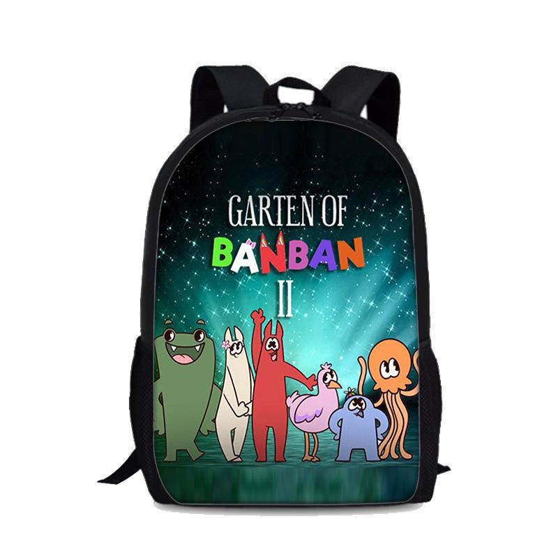Cartoon Youthful Garten of Banban Student School Bags Notebook Backpacks 3D Printed Oxford Waterproof Boys/Girls Travel Bags
