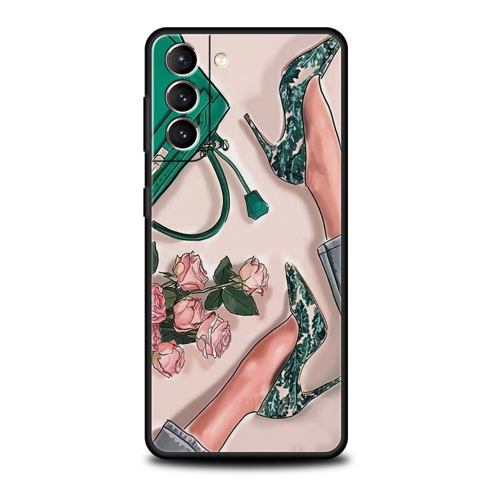 Girl Women Coffee Miss Phone Case For Samsung Galaxy S25 S24 S23 S22 S20 Ultra S21 FE 5G S10 Plus S10E Soft TPU Cover