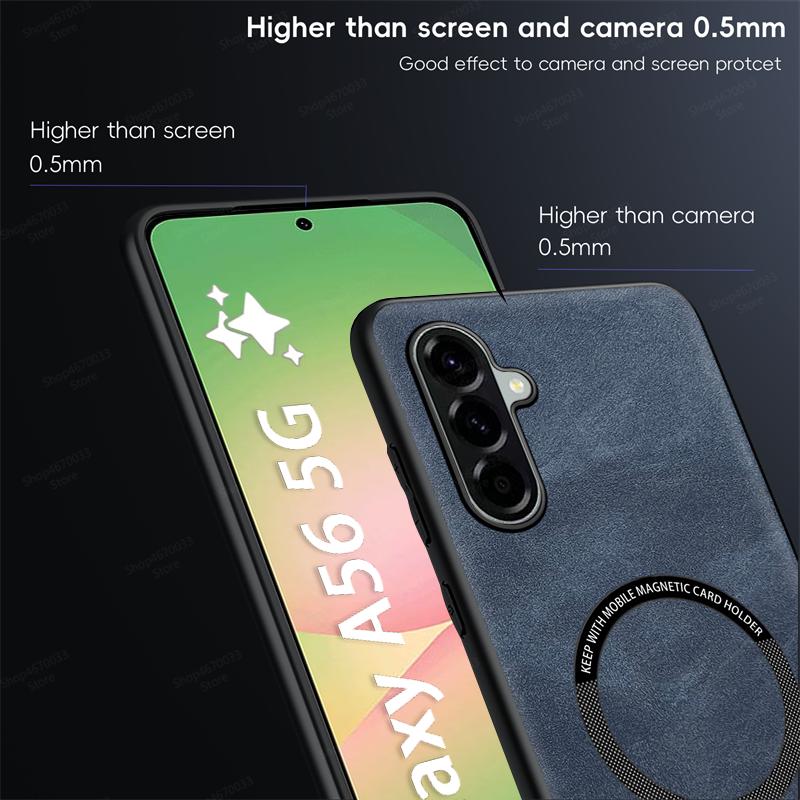 For Magsafe Phone Case For Samsung Galaxy A56 A55 A54 A53 A36 A35 A26 A34 A71 A51 A52 A32 A22 A13 Wireless Charging Cover Fundas