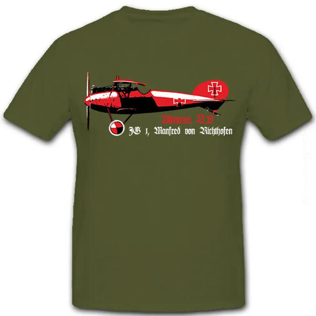Albatros DV JG 1 Manfred Von Richthofen The Red Baron TShirt Premium Cotton Short Sleeve ONeck Mens T Shirt New S3XL S
