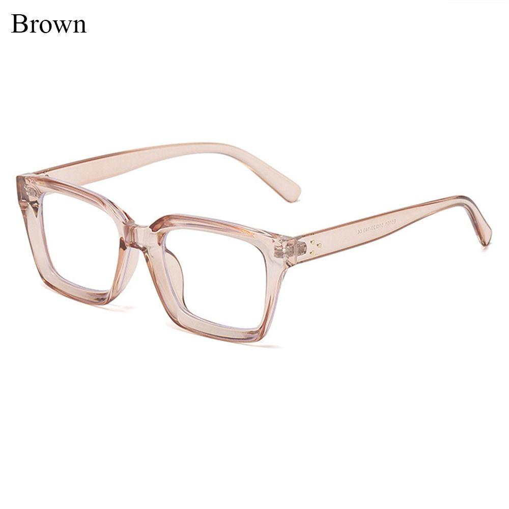 Fashion PC Anti-UV Blue Rays Glasses Ultra-light Solid Color Computer Goggles Square Flat Mirror Eyewear Women